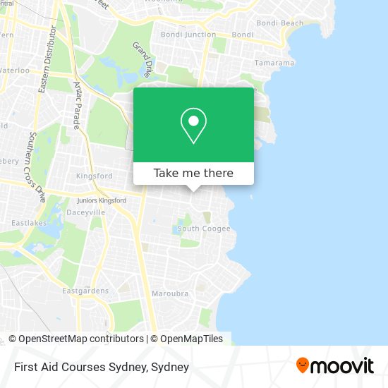 First Aid Courses Sydney map