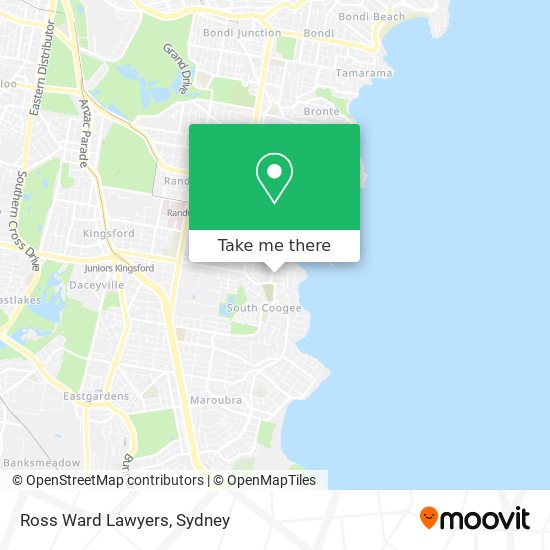 Ross Ward Lawyers map