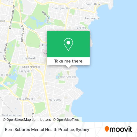 Eern Suburbs Mental Health Practice map