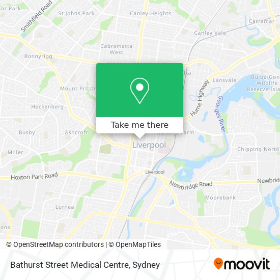 Bathurst Street Medical Centre map