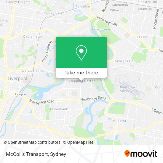Mapa McColl's Transport