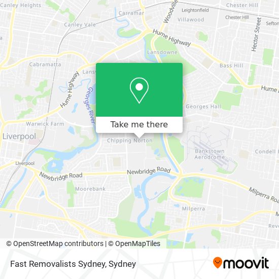 Mapa Fast Removalists Sydney