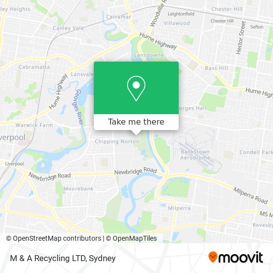 M & A Recycling LTD map