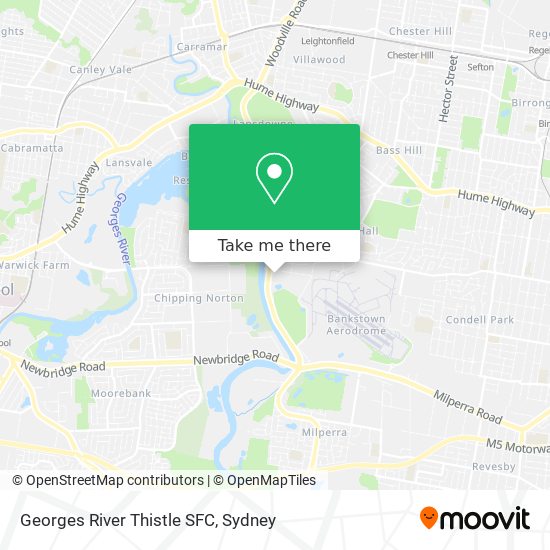 Mapa Georges River Thistle SFC