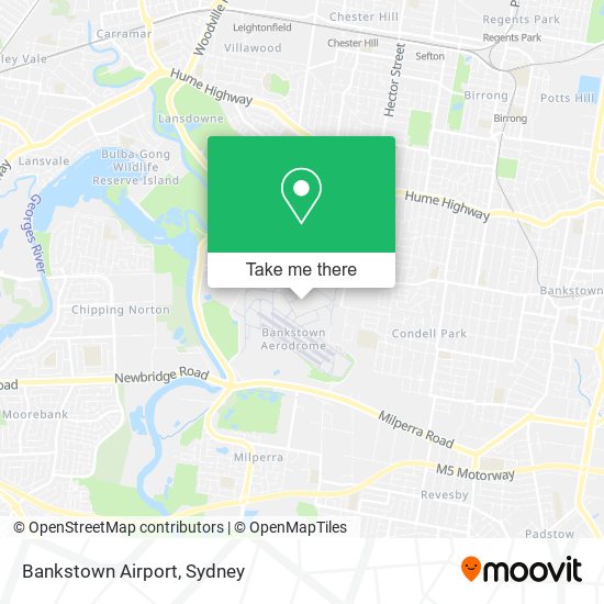 Mapa Bankstown Airport