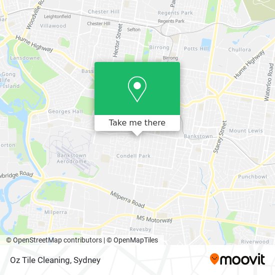 Oz Tile Cleaning map