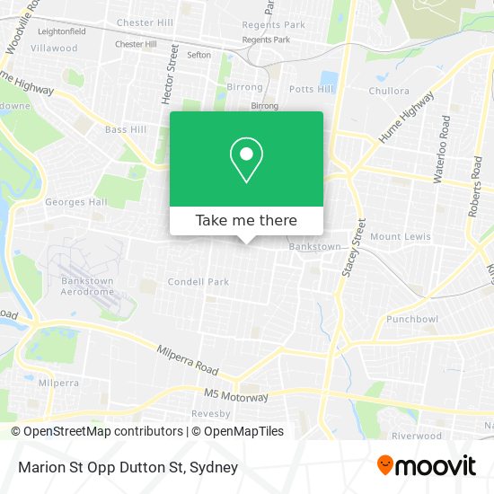 Marion St Opp Dutton St map