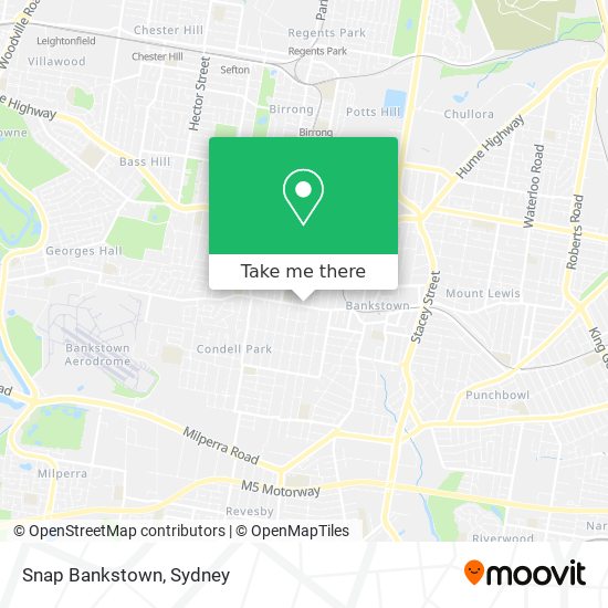 Snap Bankstown map