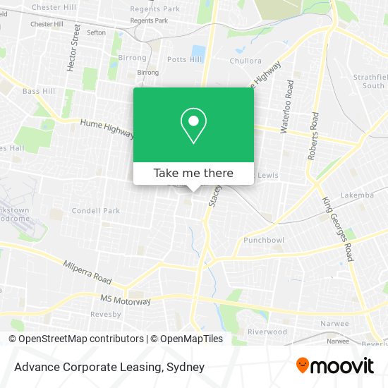 Advance Corporate Leasing map