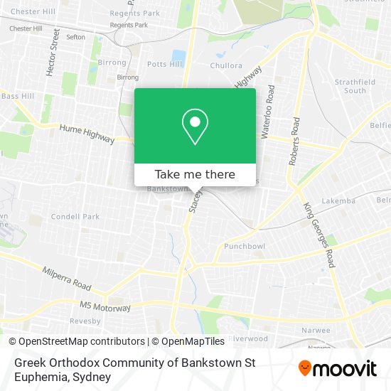 Greek Orthodox Community of Bankstown St Euphemia map