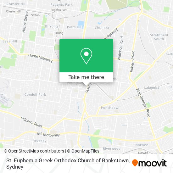 St. Euphemia Greek Orthodox Church of Bankstown map