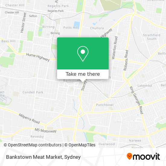 Mapa Bankstown Meat Market