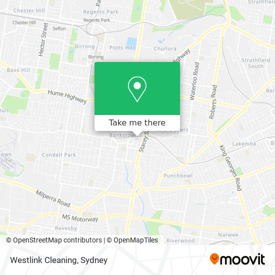 Westlink Cleaning map