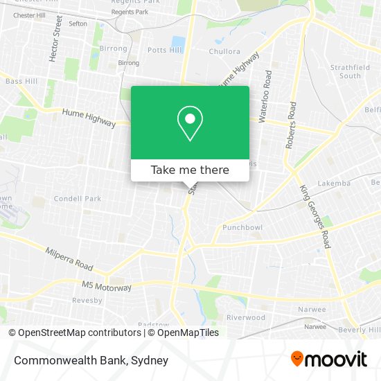 Commonwealth Bank map