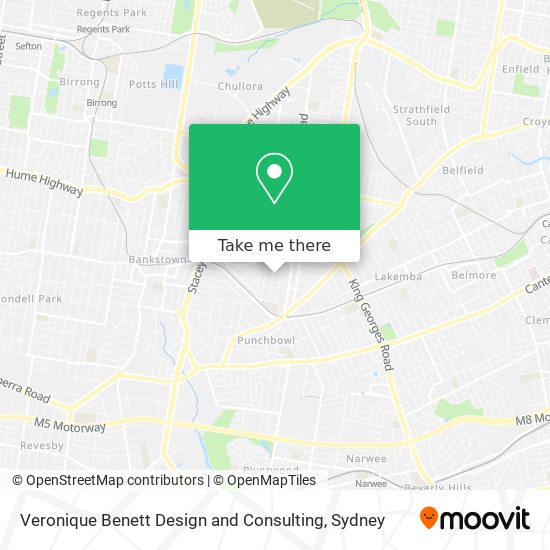 Veronique Benett Design and Consulting map