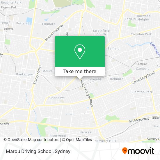 Marou Driving School map
