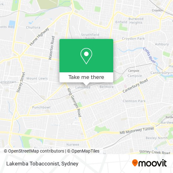 Lakemba Tobacconist map