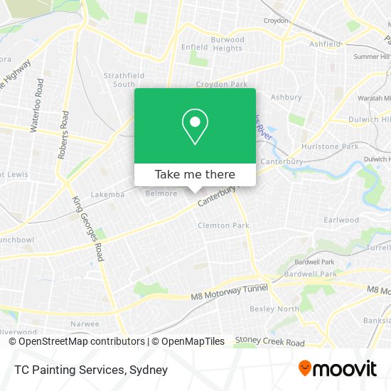 Mapa TC Painting Services