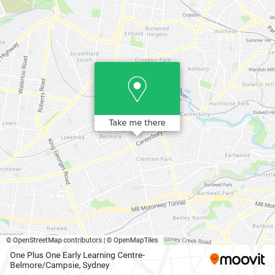 Mapa One Plus One Early Learning Centre-Belmore / Campsie