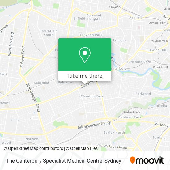 The Canterbury Specialist Medical Centre map