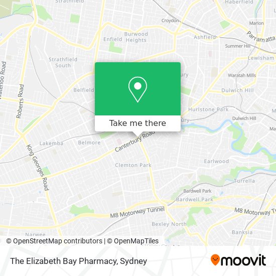 The Elizabeth Bay Pharmacy map