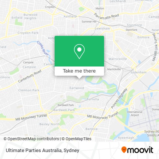 Mapa Ultimate Parties Australia