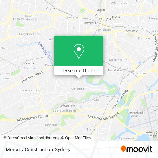 Mercury Construction map