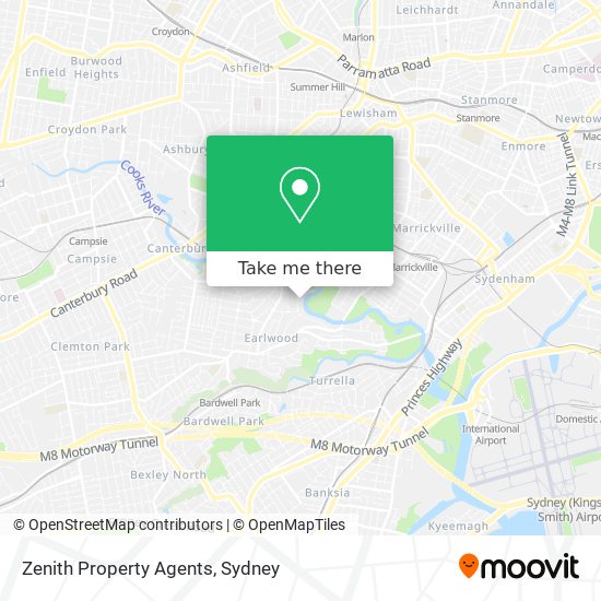 Zenith Property Agents map