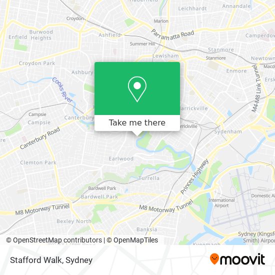 Mapa Stafford Walk