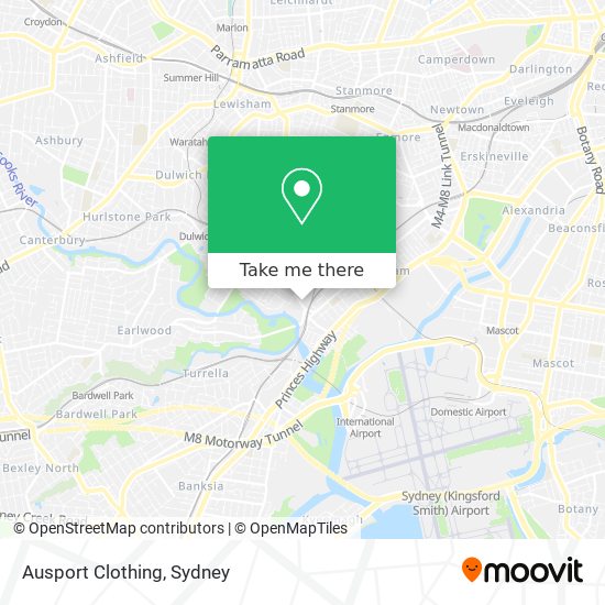 Ausport Clothing map