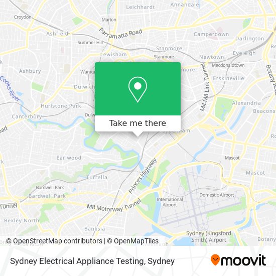 Mapa Sydney Electrical Appliance Testing