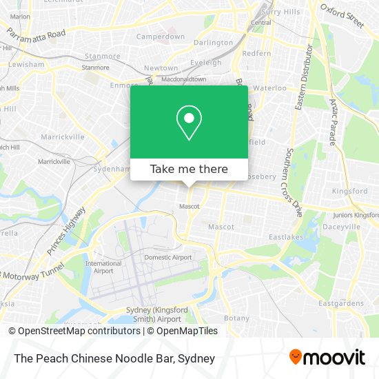 The Peach Chinese Noodle Bar map