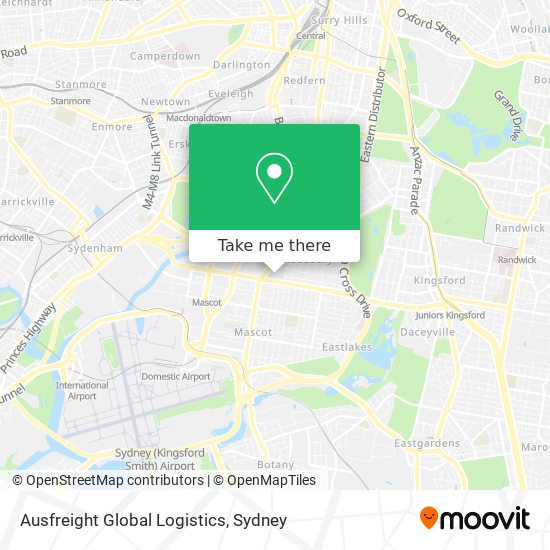 Mapa Ausfreight Global Logistics