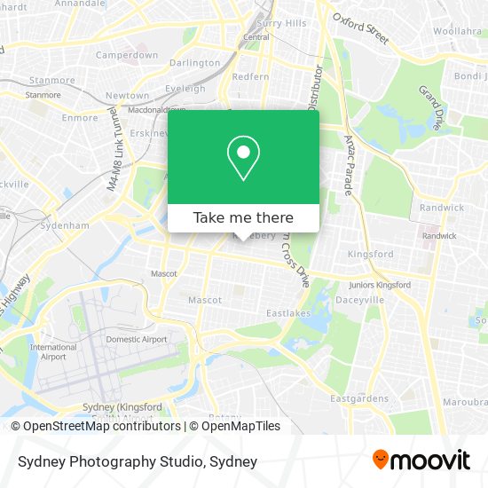 Sydney Photography Studio map