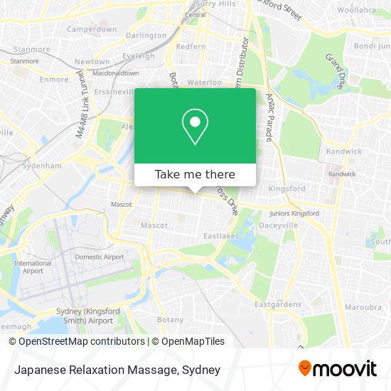 Japanese Relaxation Massage map