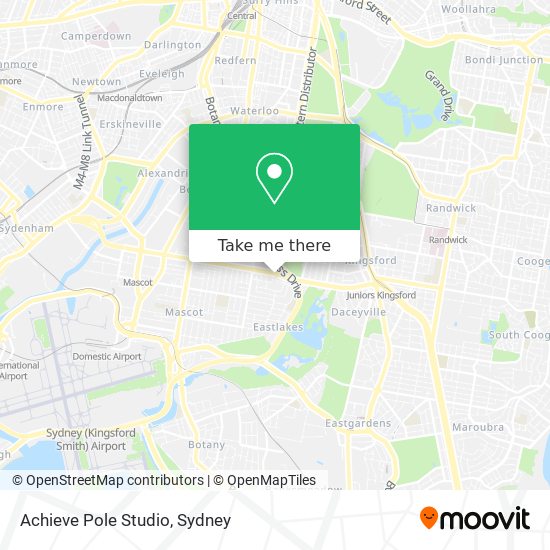 Achieve Pole Studio map