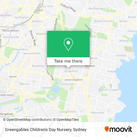 Mapa Greengables Children's Day Nursery