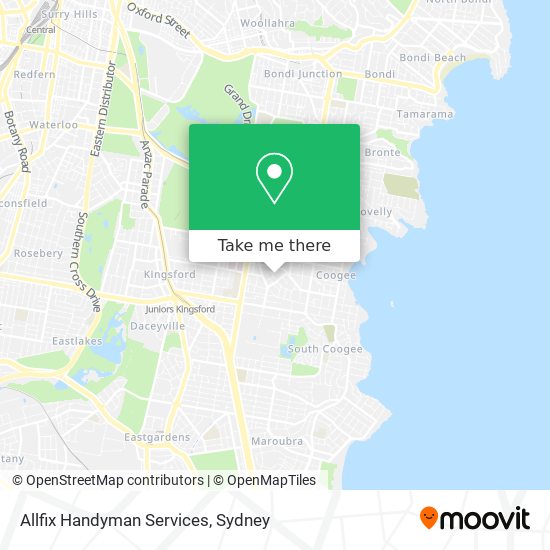 Mapa Allfix Handyman Services