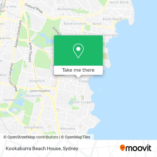 Mapa Kookaburra Beach House