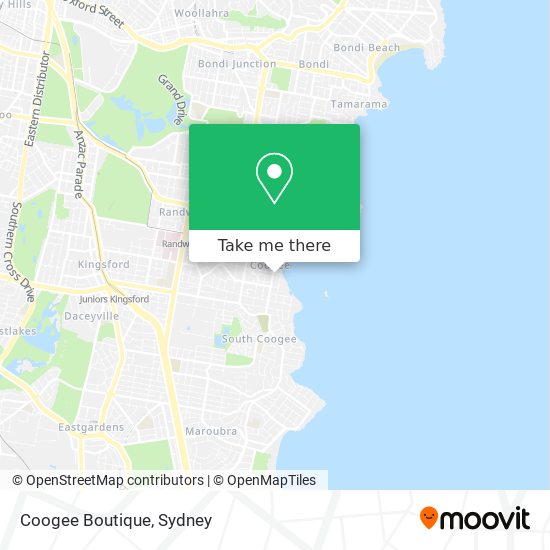 Coogee Boutique map