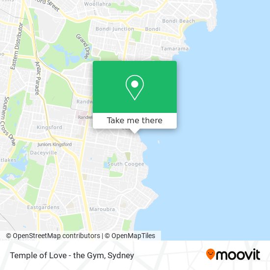 Mapa Temple of Love - the Gym