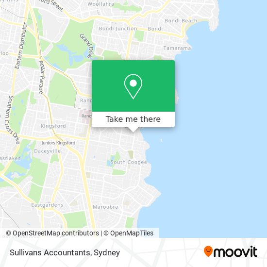 Sullivans Accountants map