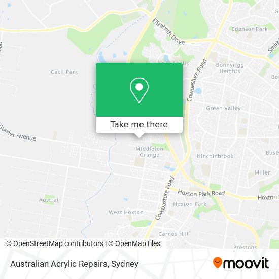 Australian Acrylic Repairs map