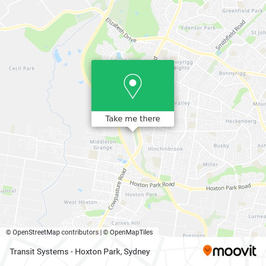 Mapa Transit Systems - Hoxton Park