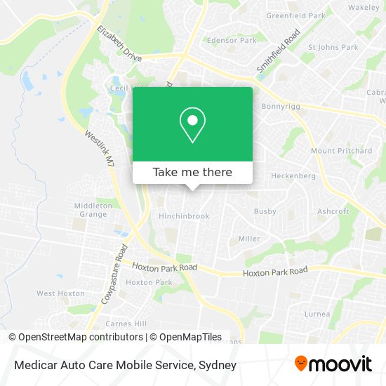 Medicar Auto Care Mobile Service map