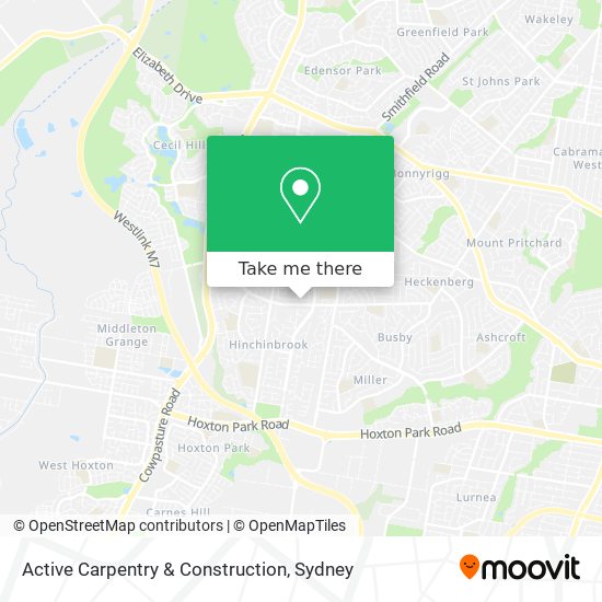 Active Carpentry & Construction map