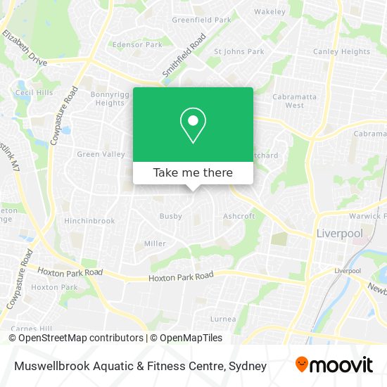 Mapa Muswellbrook Aquatic & Fitness Centre