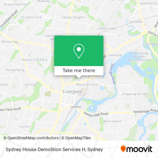 Sydney House Demolition Services H map