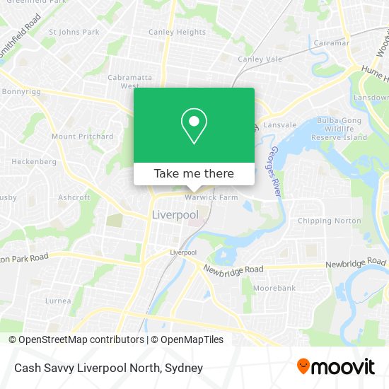 Cash Savvy Liverpool North map