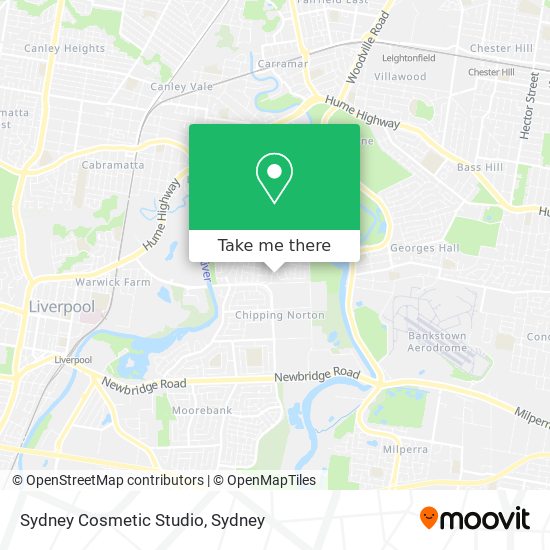 Mapa Sydney Cosmetic Studio